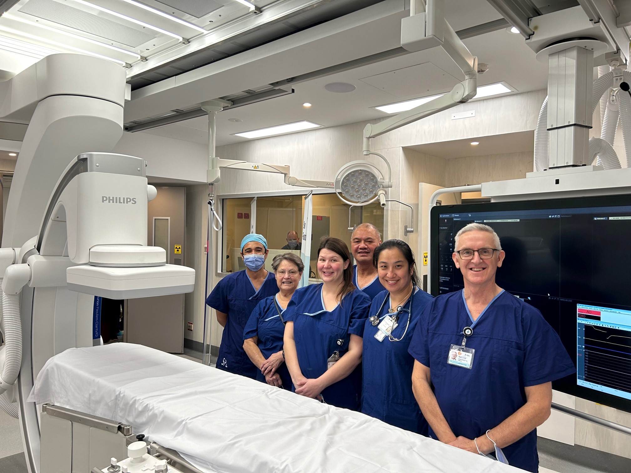 San staff in new cardiac cath lab 3